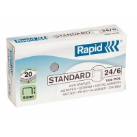 Rapid 24/6 standaard nietjes gegalvaniseerd (1000 stuks) 24855600 202000