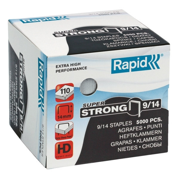 Rapid 9/14 superstrong nietjes gegalvaniseerd (5000 stuks) 24871500 202034 - 1