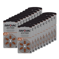 Rayovac Extra Advanced 312 / PR41 / batterij bruin voordeelpak 120 stuks ARA00130