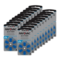 Rayovac Extra Advanced 675 / PR44 / batterij blauw voordeelpak 120 stuks ARA00131