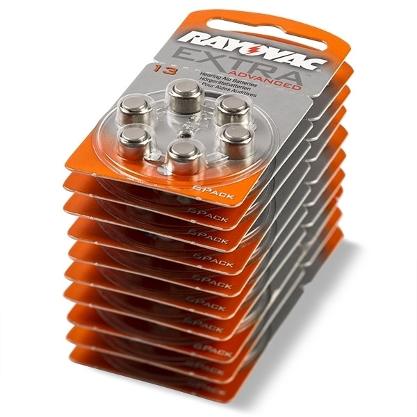 Rayovac extra advanced 13 voordeelpak 60 stuks (oranje)  204805 - 1