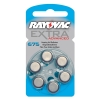 Rayovac extra advanced 675 gehoorapparaat batterij 6 stuks (blauw)
