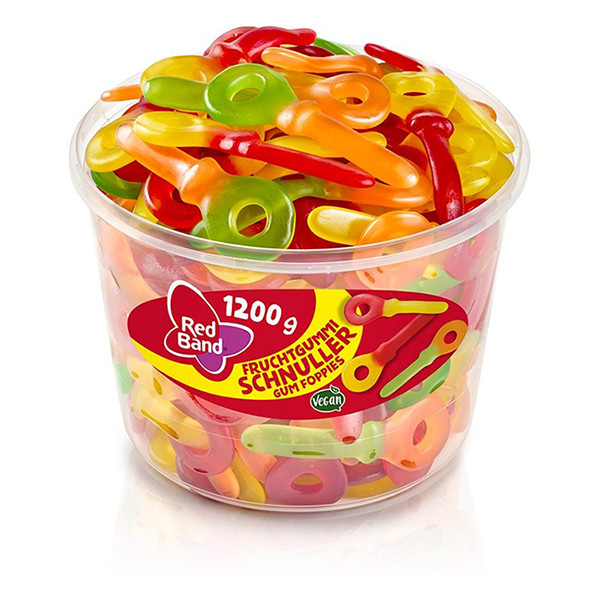 Red Band Gum Foppies grootverpakking (100 stuks) 422831 - 1