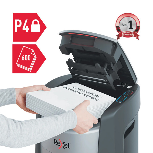 Rexel ShredMax Auto+ 600X papierversnipperaar kleine snippers 208318 - 3