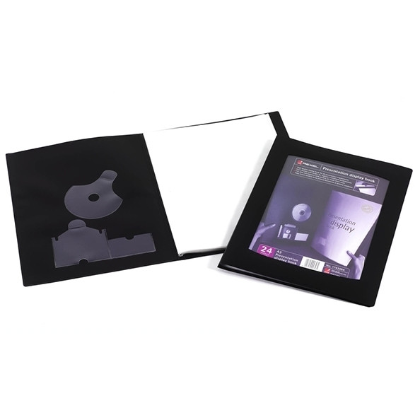 Rexel showalbum flexibel A3 zwart (24 insteekhoezen) 208089 - 1