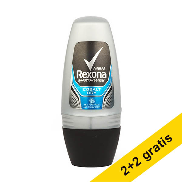 Aanbieding: 4x Rexona Cobalt for Men deoroller (50 ml) SRE00399 - 1