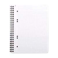Rhodia Greenbook spiraalblok A5+ 90 g/m² 80 vellen geruit 5 mm zwart 404700