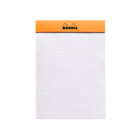 Rhodia cursusblok A6 geruit 5 mm 80 g/m² 80 vellen (oranje cover) 404554