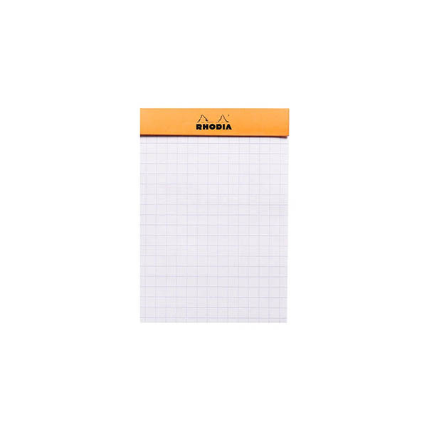 Rhodia cursusblok A7 geruit 5 mm 80 g/m² 80 vellen (oranje cover) 404556 - 1