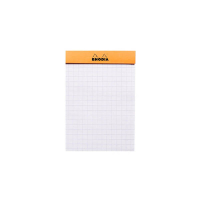 Rhodia cursusblok A7 geruit 5 mm 80 g/m² 80 vellen (oranje cover) 404556