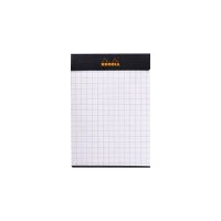 Rhodia cursusblok A7 geruit 5 mm 80 g/m² 80 vellen (zwarte cover) 404557