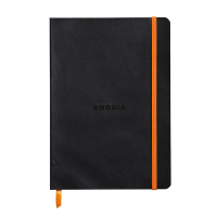Rhodia gebonden boek A5 gelijnd 80 vellen zwart 404697