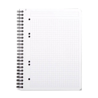 Rhodia spiraalschrift A5+ 90 g/m² 80 vellen geruit 5 mm zwart 404579