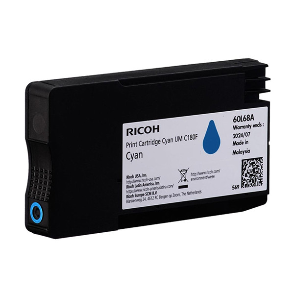 Ricoh 408518 inktcartridge cyaan (origineel) 408518 067270 - 1