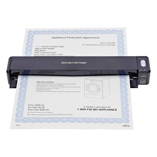 Ricoh Fujitsu ScanSnap iX100 mobiele A4-scanner PA03688-B001 081618 - 1
