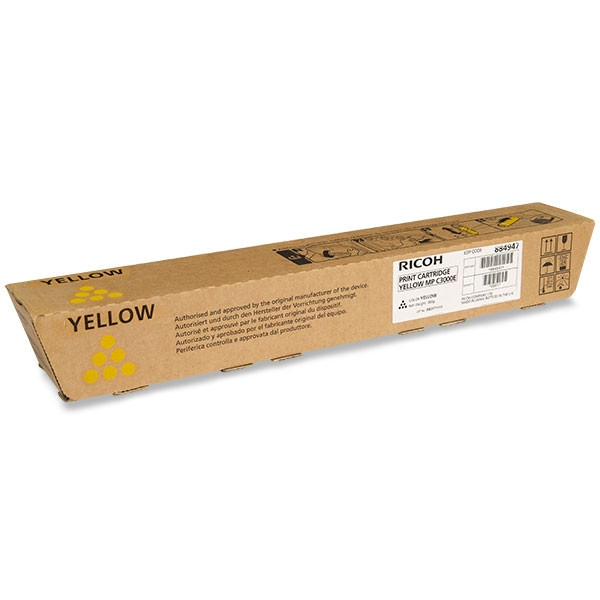 Ricoh MP C3000E toner geel (origineel) 842031 884947 888641 074844 - 1
