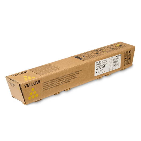 Ricoh MP C3503 toner geel (origineel) 841818 073686 - 1