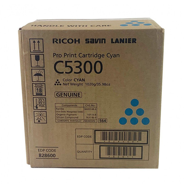 Ricoh Type C5300 toner cyaan (origineel) 828604 067262 - 1
