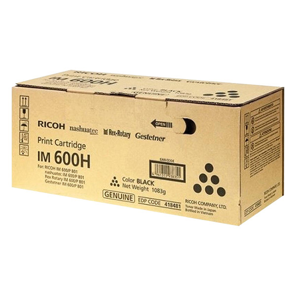 Ricoh Type IM 600H toner zwart (origineel) 418480 418481 602273 - 1