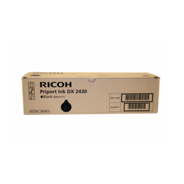 Ricoh priport inkt 893787 zwart 5 stuks (origineel) 817222 893787 893788 067010 - 1