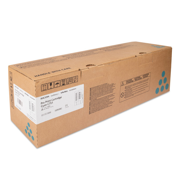 Ricoh type C751 toner cyaan (origineel) 828212 073748 - 1