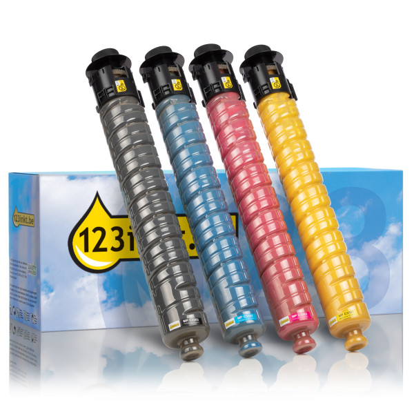 Ricoh type MP C3503 aanbieding: zwart + 3 kleuren (123inkt huismerk) 125337 - 1