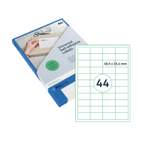 Rillstab Rillprint 83202 universele etiketten A4 48,5 x 25,4 mm transparant (1100 etiketten) 83202 068148