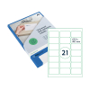 Rillprint 83205 universele etiketten A4 63,5 x 38,1 mm transparant (525 etiketten)