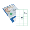 Rillprint 83213 universele etiketten A4 70 x 42,4 mm transparant (525 etiketten)