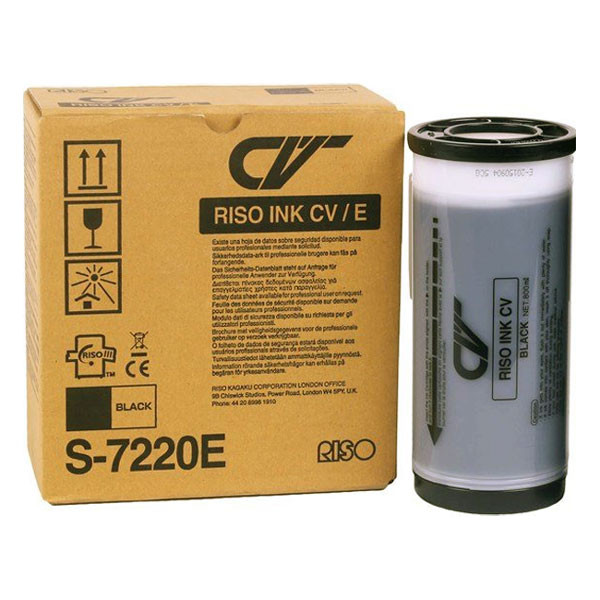 Riso S-7220E inktcartridge zwart (origineel) S-7220 S-7220E 087086 - 1