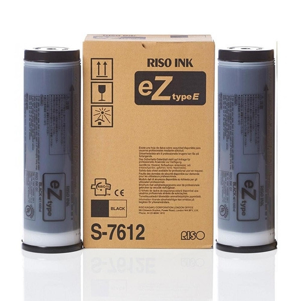 Riso S-7612E inktcartridge zwart 2 stuks (origineel) S-7612E 087054 - 1