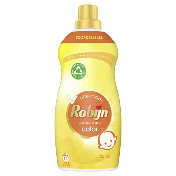 Robijn Klein & Krachtig Color Zwitsal vloeibaar wasmiddel 1190 ml (34 wasbeurten) SRO05175 - 1