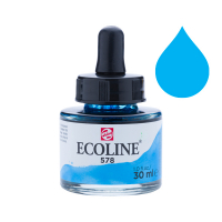 Royal Talens Talens Ecoline vloeibare waterverf 578 hemelsblauw cyaan (30 ml) 11255781 220748