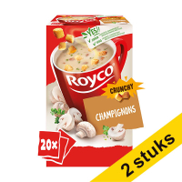 Aanbieding: 2x Royco Crunchy champignons (20 stuks)