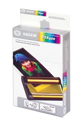 Sagem DSR 400 kleurencartridge + 40 vel fotopapier formaat 10 x 15 (origineel) DSR-400 031910 - 1