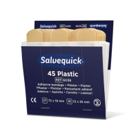 Salvequick pleisterdispenser navulling plastic pleisters (6 x 45 stuks)  SSA00006