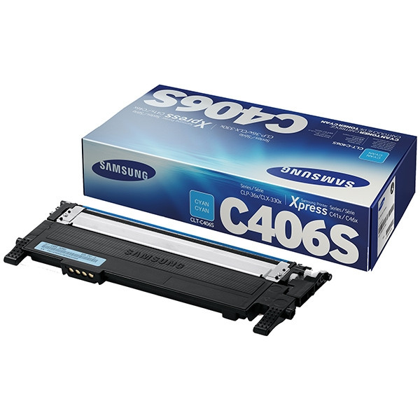 Samsung CLT-C406S (ST984A) toner cyaan (origineel) CLT-C406S/ELS 033794 - 1