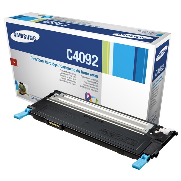 Samsung CLT-C4092S (SU005A) toner cyaan (origineel) CLT-C4092S/ELS 033628 - 1