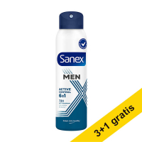 Aanbieding: 4x Sanex Men Active Control deodorant spray (150 ml) SSA06102
