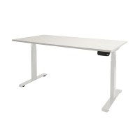 Schaffenburg Dextro Plus zit-sta bureau wit onderstel krijtwit blad 120 x 80 cm DEXP-128-WIRW-M25 415050