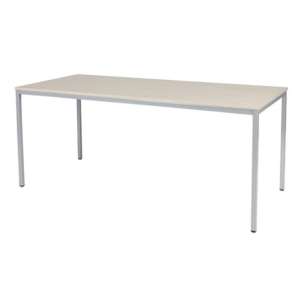 Schaffenburg Domino Basic vergadertafel aluminium ondersel lindberg eiken blad 180 x 80 cm DOV-B188-LERA-M25 415181 - 1