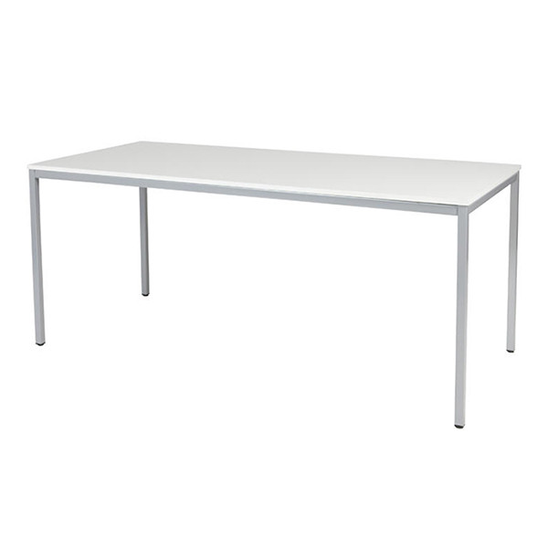 Schaffenburg Domino Basic vergadertafel aluminium onderstel krijtwit blad 180 x 80 cm 415171 - 1