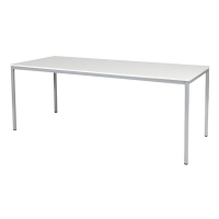 Schaffenburg Domino Basic vergadertafel aluminium onderstel krijtwit blad 200 x 80 cm DOV-B208-WIRA-M25 415172