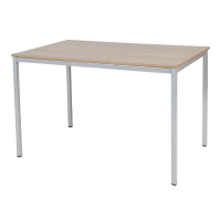 Schaffenburg Domino Basic vergadertafel aluminium onderstel licht kerselaar blad 120 x 80 cm DOV-B128-HAVA-M25 415174