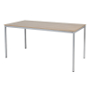 Schaffenburg Domino Basic vergadertafel aluminium onderstel licht kerselaar blad 160 x 80 cm 415175 - 1