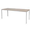 Schaffenburg Domino Basic vergadertafel aluminium onderstel licht kerselaar blad 200 x 80 cm 415177 - 1
