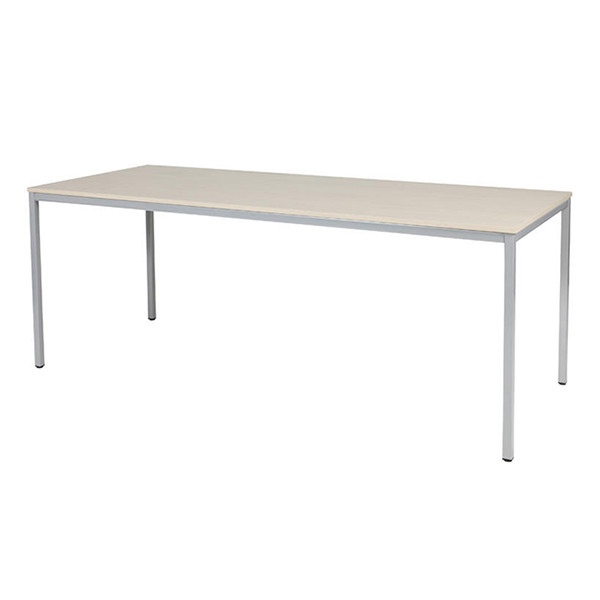 Schaffenburg Domino Basic vergadertafel aluminium onderstel lindberg eiken blad 200 x 80 cm 415182 - 1