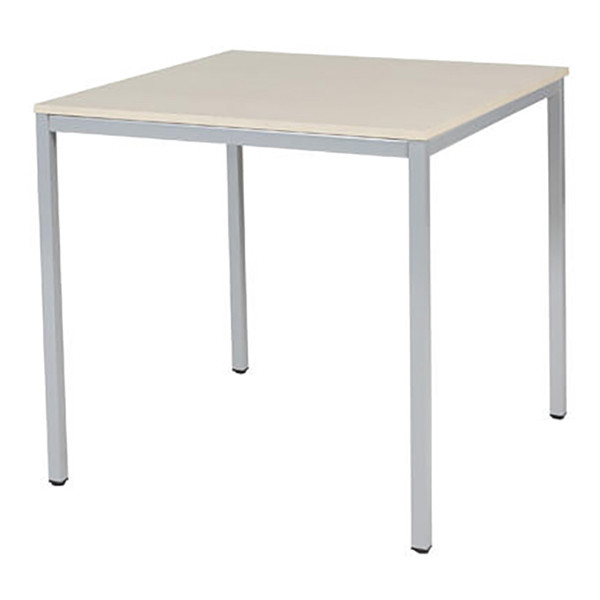 Schaffenburg Domino Basic vergadertafel aluminium onderstel lindberg eiken blad 80 x 80 cm 415178 - 1