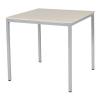 Schaffenburg Domino Basic vergadertafel aluminium onderstel lindberg eiken blad 80 x 80 cm 415178 - 1