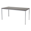 Schaffenburg Domino Basic vergadertafel aluminium onderstel logan eiken blad 160 x 80 cm 415185 - 1